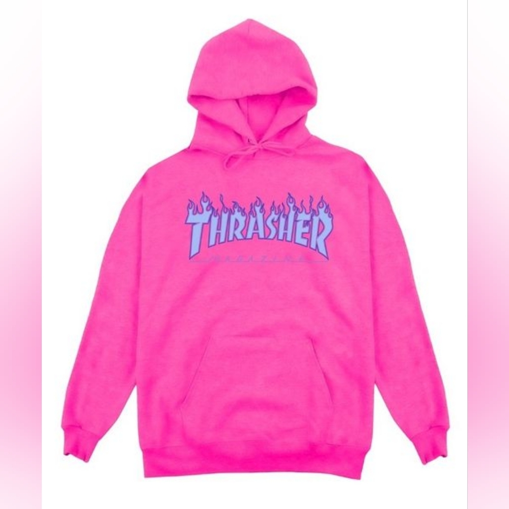 Hot pink Thrasher hoodie